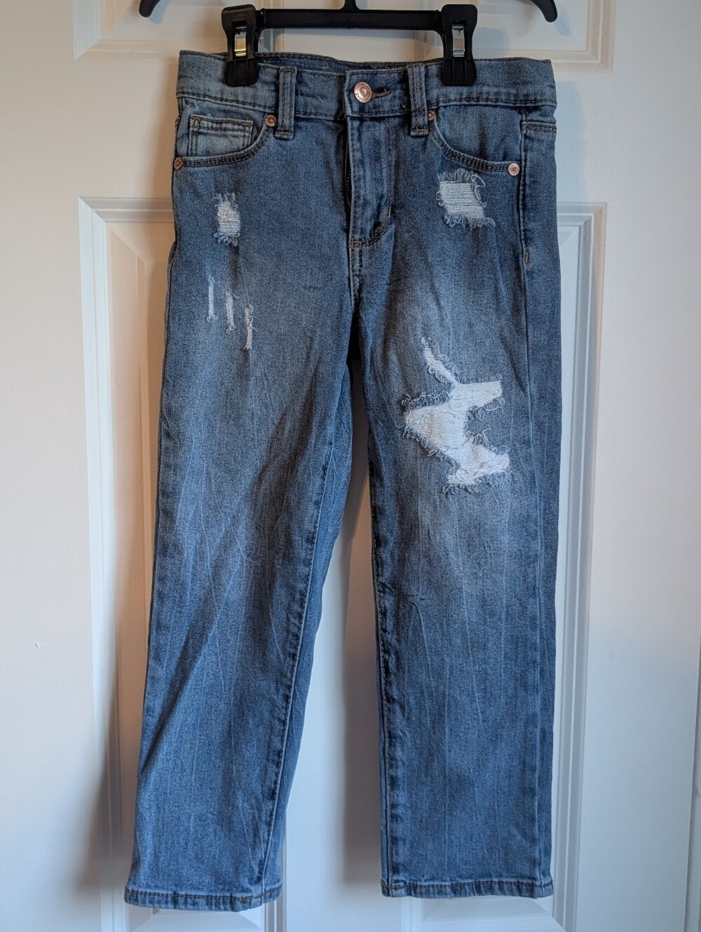 Jordache Girls Distressed Size 6 Girlfriend Jeans